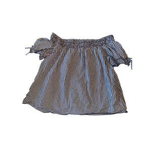 TIMING GINGHAM TOP size large